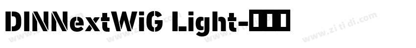 DINNextWiG Light字体转换
